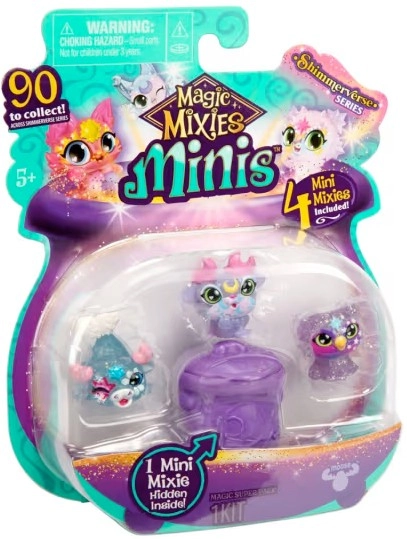 NEW 4 Pack Magic Mixies Minis Shimmerverse Series Toy Set - Assorted