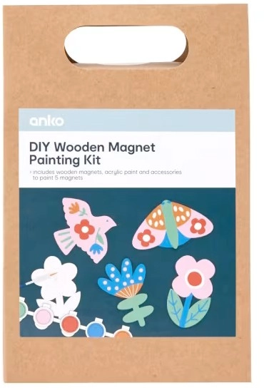 NEW DIY Wooden Magnet Painting Kit