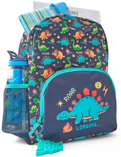 NEW Junior Backpack - Dino Gamer, Navy