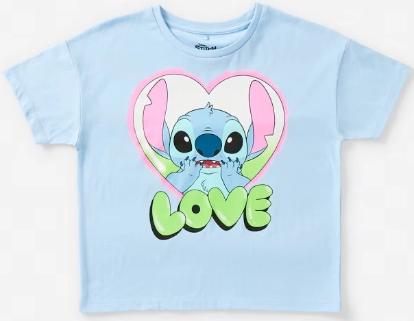 NEW Lilo and Stitch License Crop T-Shirt