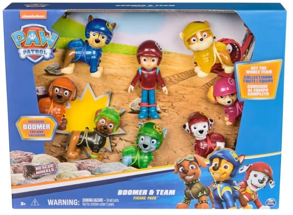 NEW PAW Patrol Rescue Wheels Boomer and Team Figure Pack