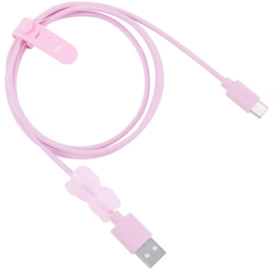 NEW USB-A to USB-C Cable - Jelly Bear