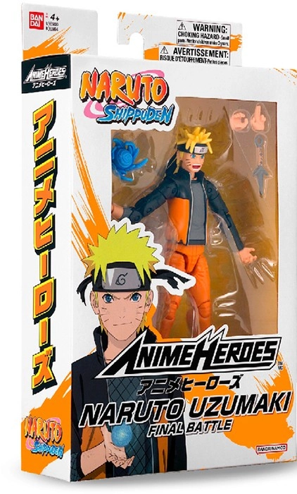 Shonen Jump Naruto Shippuden Anime Heroes Action Figure - Assorted