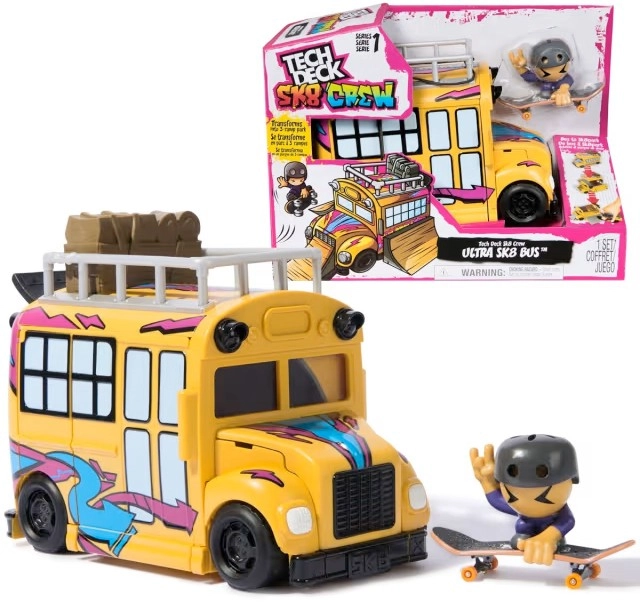 Tech Deck 2-in-1 Transforming Ultra SK8 Bus Set