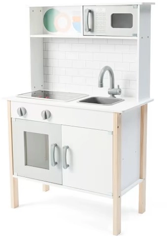 Wooden Kitchen with Light and Sound Stove