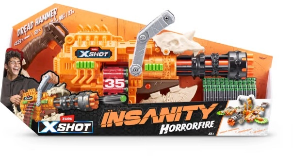 Zuru X-Shot Insanity HorrorFire Dread Hammer Blaster