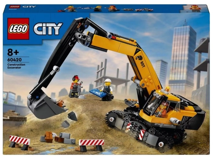 LEGO City Big Vehicles Yellow Construction Excavator 60420