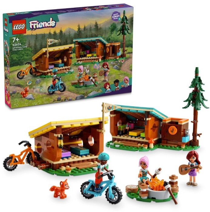 LEGO Friends Adventure Camp Cozy Cabins 42624