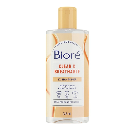 Biore Clear & Breathable 2% BHA Toner 236mL