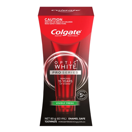 Colgate Optic White Pro Series Vividly Fresh Teeth Whitening Toothpaste 80g