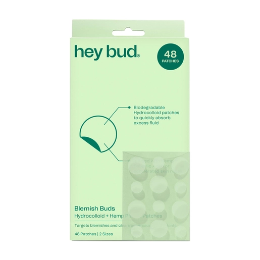 Hey Bud Hydrocolloid + Hemp Acne Patches 48 Patches