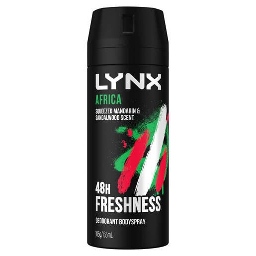 Lynx Deodorant Aerosol Africa 165mL