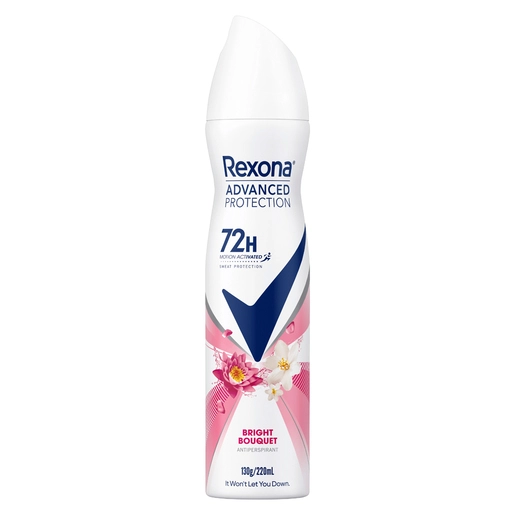 Rexona Advanced Protection 72H Invisible Bright Bouquet Antiperspirant 220mL