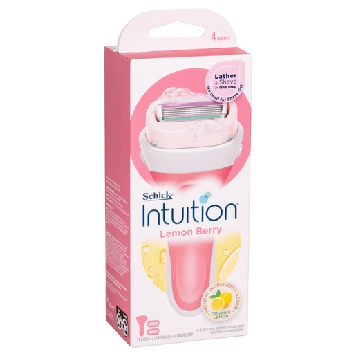 Schick Intuition Lemon Berry Razor Kit 2 Pack