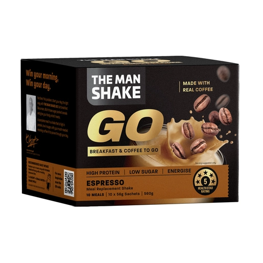 THE MAN SHAKE GO Espresso 56g x 10 Sachets