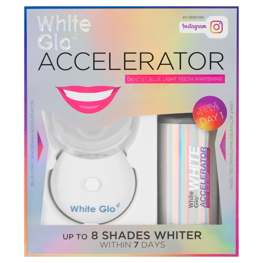 White Glo Accelerator Blue Light Teeth Whitening 1 Kit