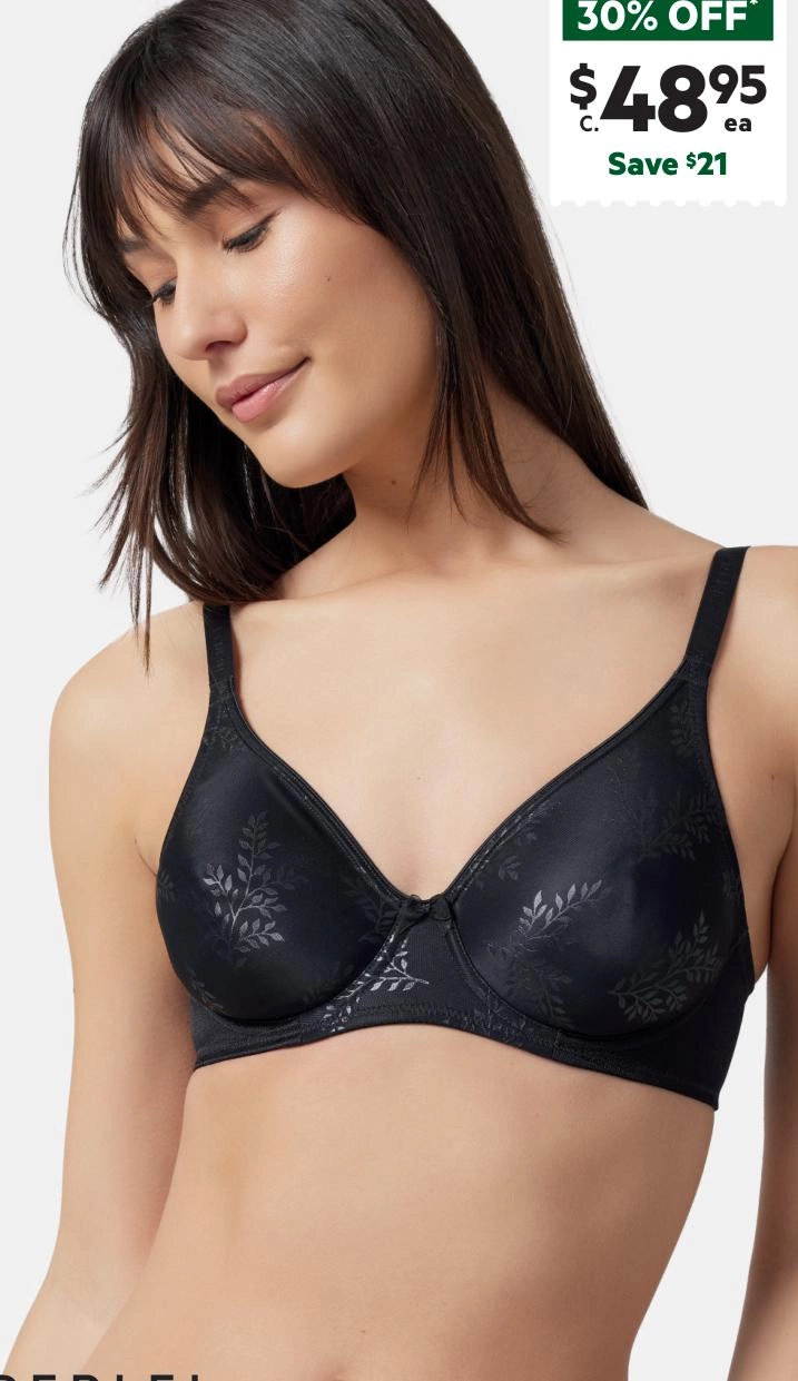 Berlei Women's Sweatergirl Non-Contour Bra Black