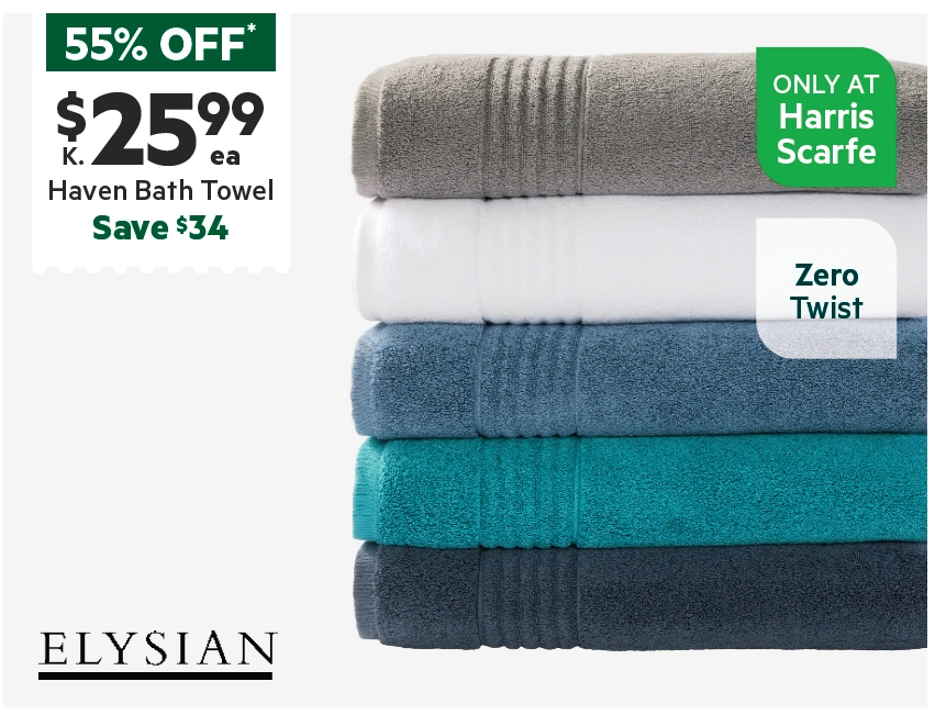 Elysian Haven Towel Collection Charcoal