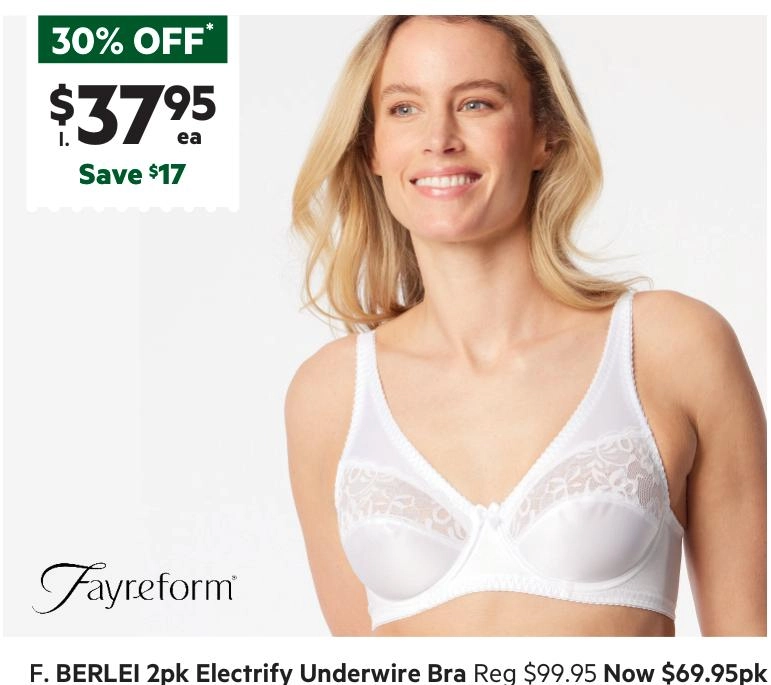 Fayreform Women's Classic Underwire Bra White