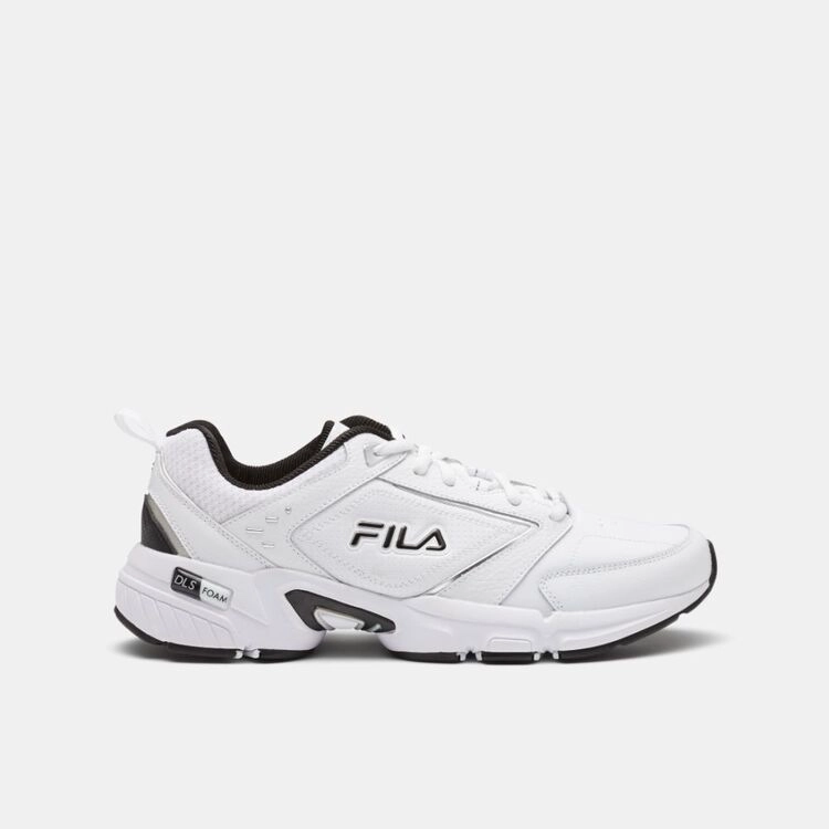 Fila Men's Memory Decimus 8 Sneaker White, Silver & Black