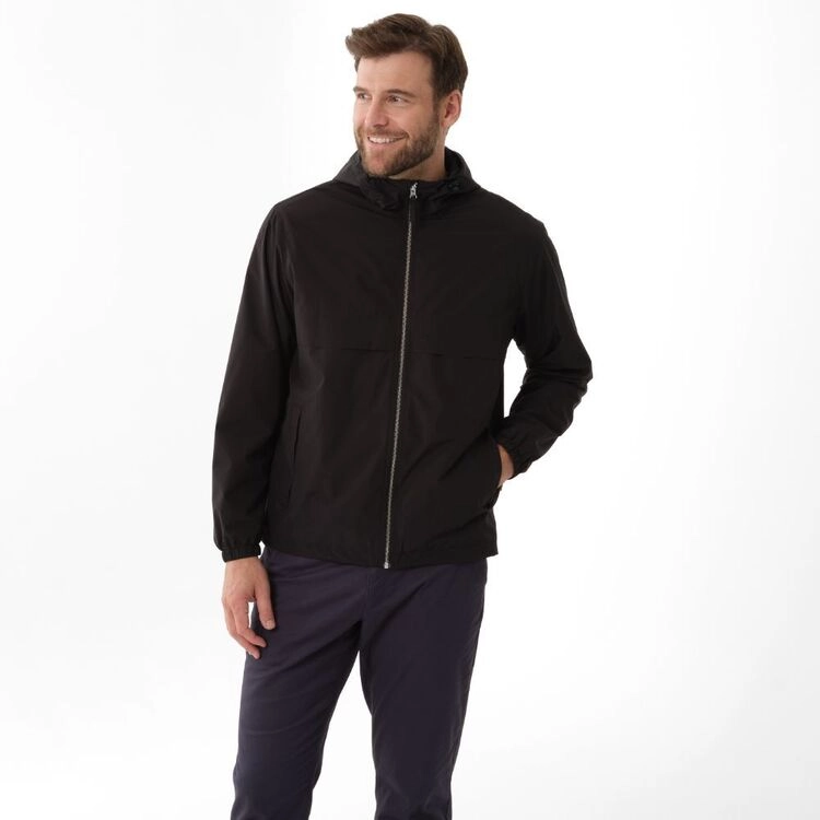 JC Lanyon Men's Longford Waterproof Rain Jacket Black