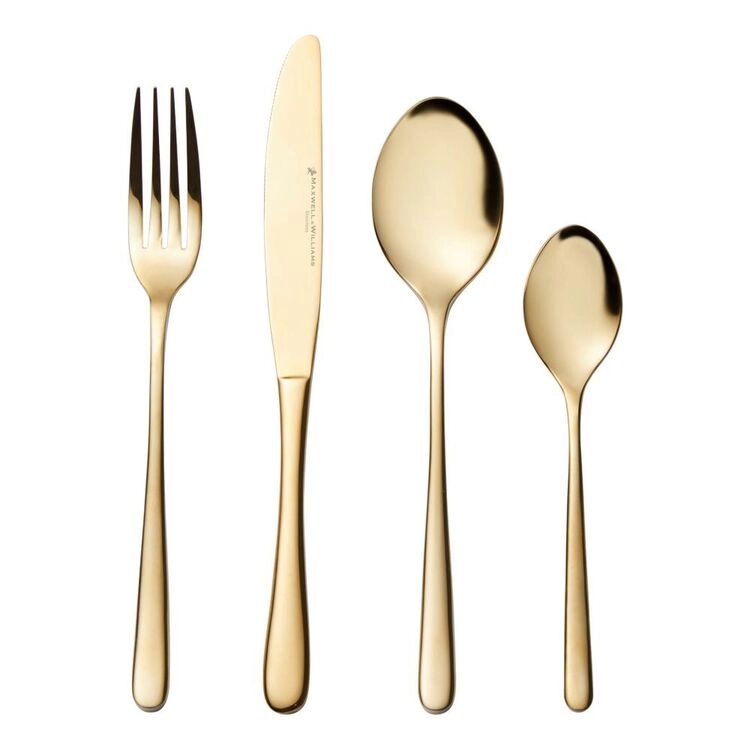 Maxwell & Williams Leveson 24-Piece Cutlery Set Champagne