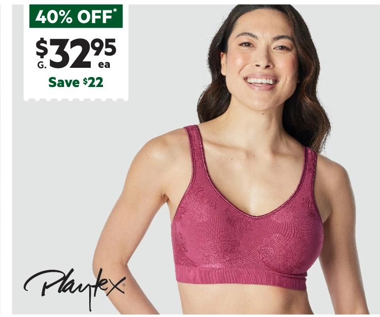 Playtex Women's Flex Fit Contour Bra Blue