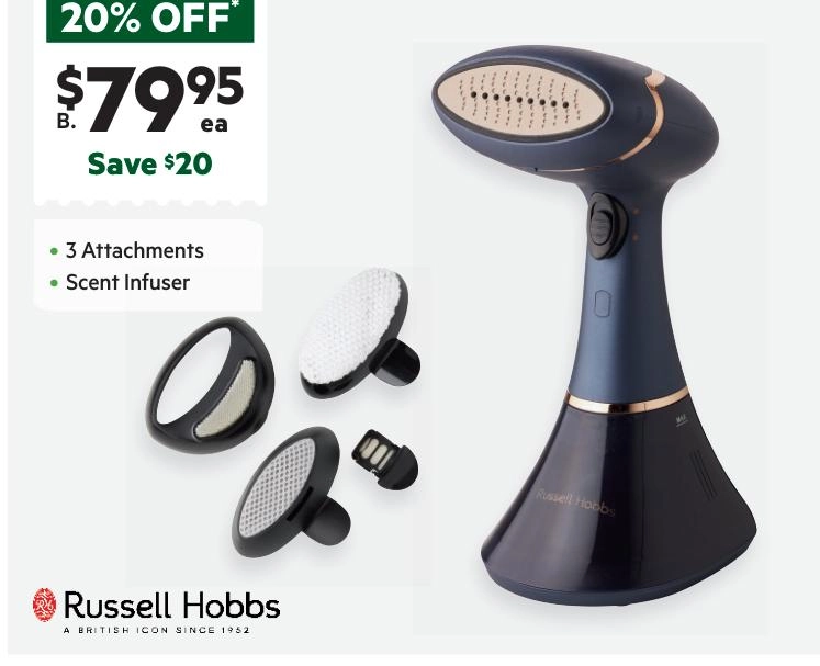 Russell Hobbs Handheld Supreme Garment Steamer RHC410