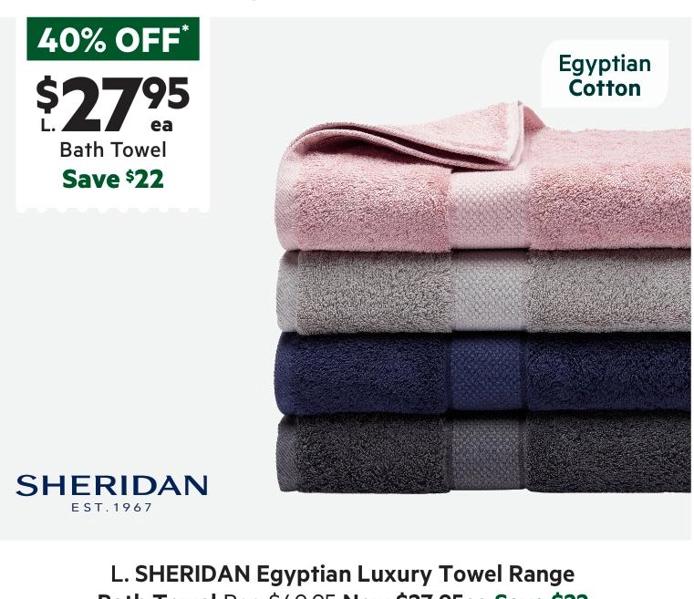 Sheridan Egyptian Cotton Towel Collection Cloud Grey