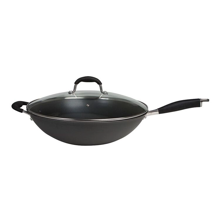 Smith + Nobel Professional 36 cm Hard Anodised Jumbo Wok