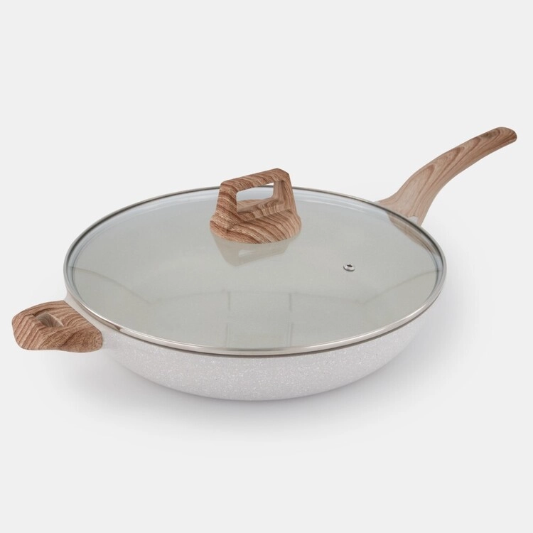 Smith + Nobel White Granite Plus 32cm Frypan