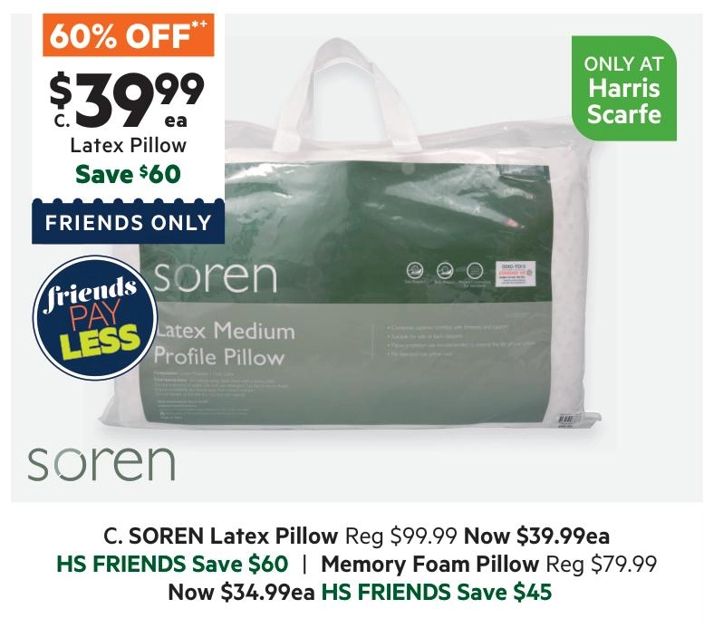 Soren Latex Pillow Medium Profile