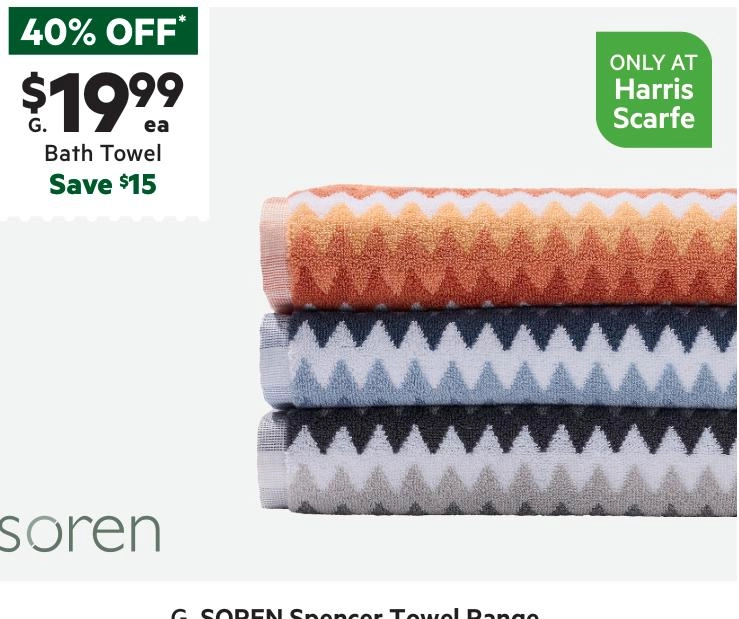 Soren Spencer Towel Collection Charcoal