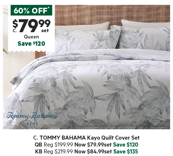 Tommy Bahama Kayo Cotton Quilt Cover Set