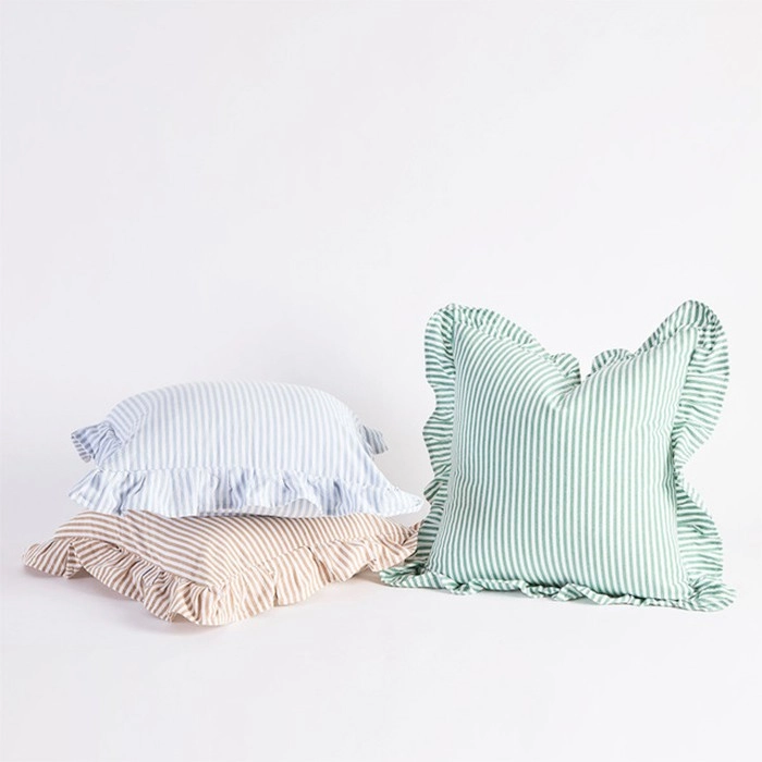 Avery Ruffle Square Cushion by M.U.S.E.