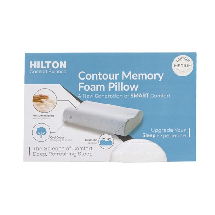 Comfort Science Memory Foam Contour Medium Pillow by Hilton