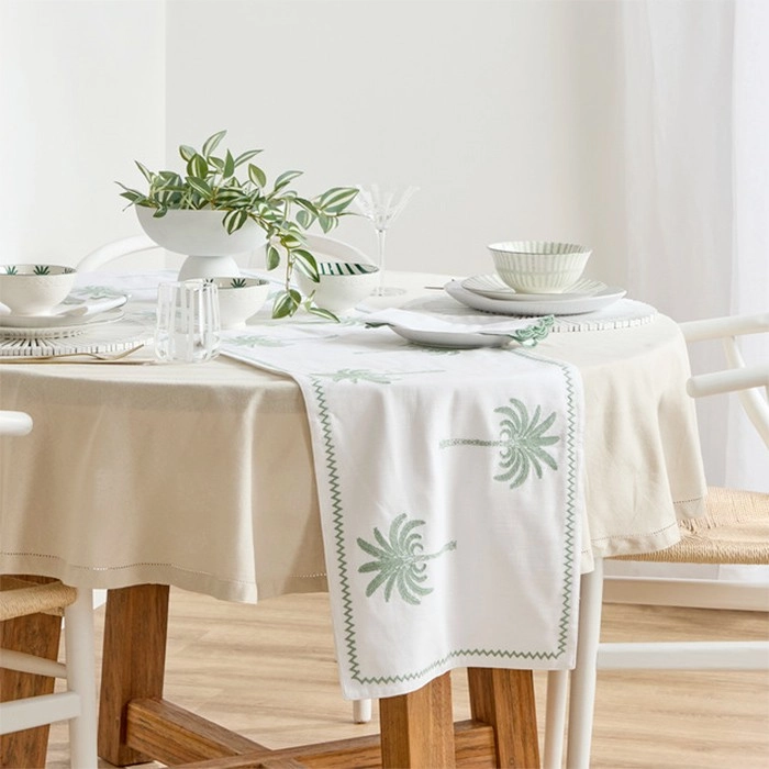 Del Sol Embroidered Table Runner by M.U.S.E.