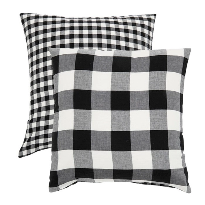 Della Check European Pillowcase by Habitat