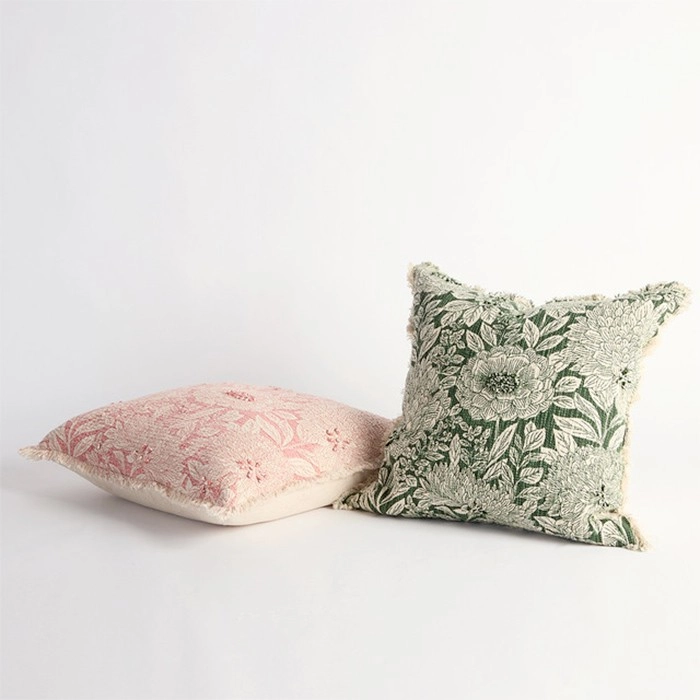 Fleur Embroidered Square Cushion by Habitat