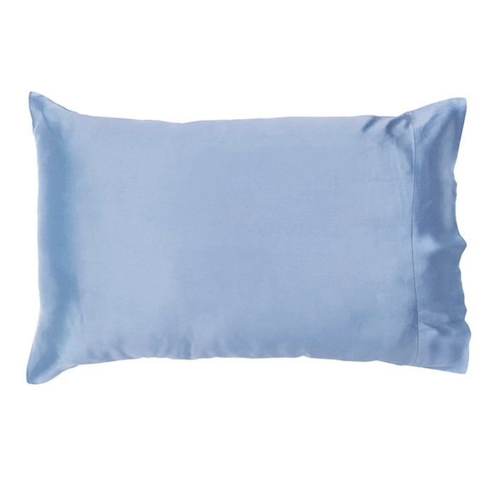 Mulberry Blue Silk Pillowcase by M.U.S.E.