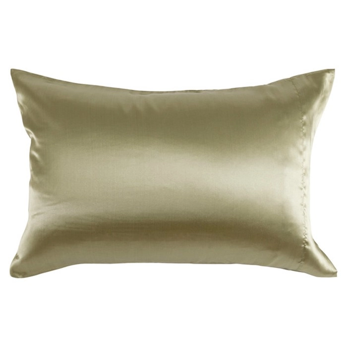 Mulberry Green Silk Pillowcase by M.U.S.E.