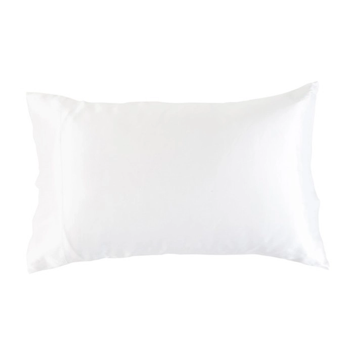 Mulberry White Silk Pillowcase by M.U.S.E.