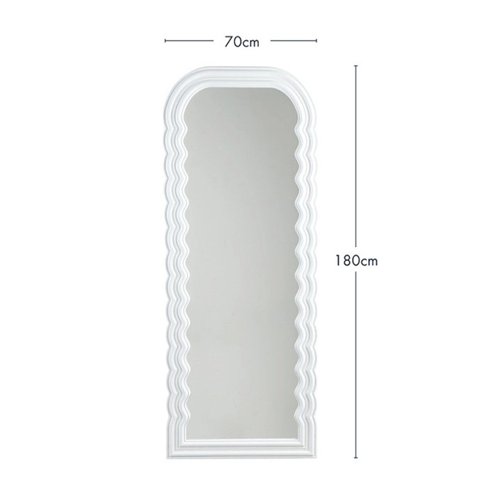 Olivia Scallop Floor Mirror by M.U.S.E.