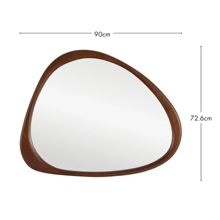 Pebbles Dark Brown Mirror by M.U.S.E.