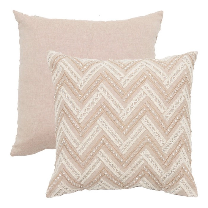 Sienna Embroidered Square Cushion by M.U.S.E.