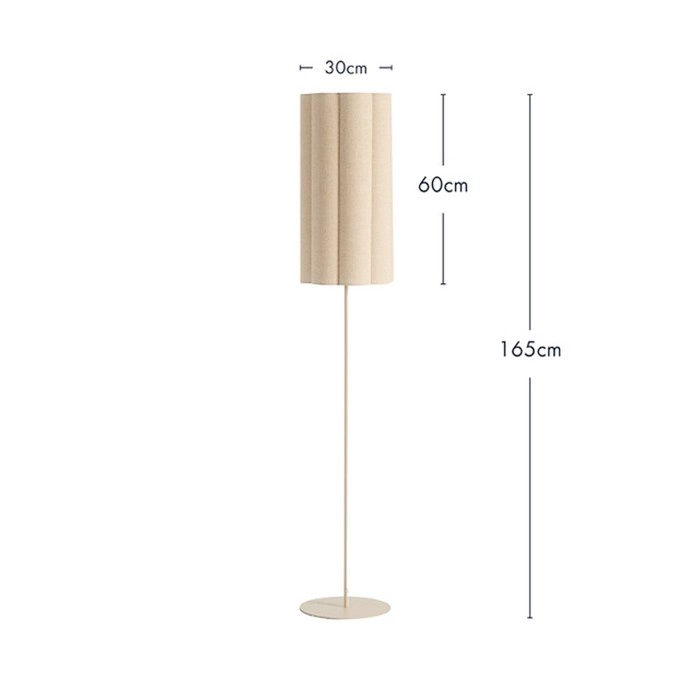 Talstone Linen Floor Lamp by M.U.S.E.