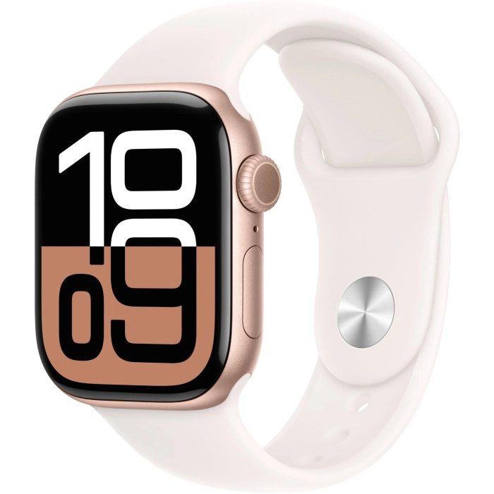 Apple Watch Series 10 42mm Rose Gold Aluminium Case GPS Sport Band (S/M) [Light Blush]