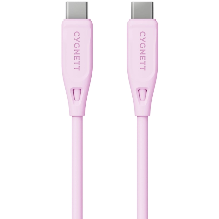 Cygnett Charge & Connect USB-C to USB-C 2.0 Cable V2 1.2m (Pink)