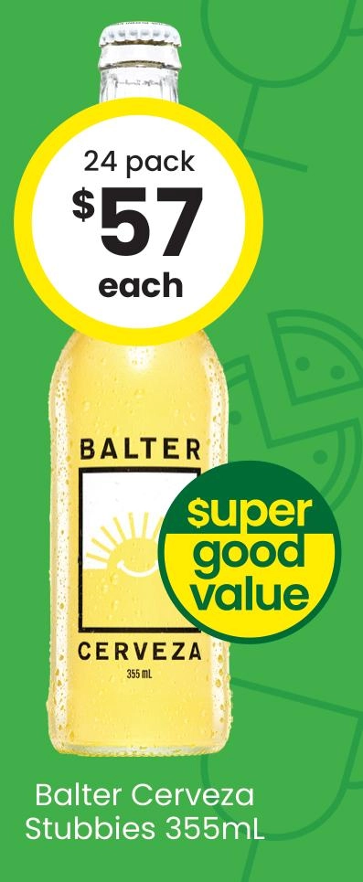 Balter Cerveza Stubbies 355ml