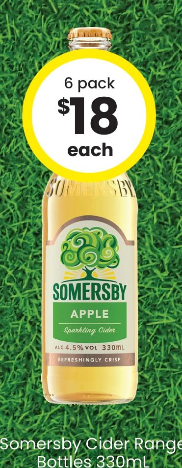 Somersby Apple Cider Bottle 330ml 6 Pack